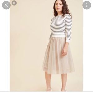 Xs English factory sweater and tulle dress